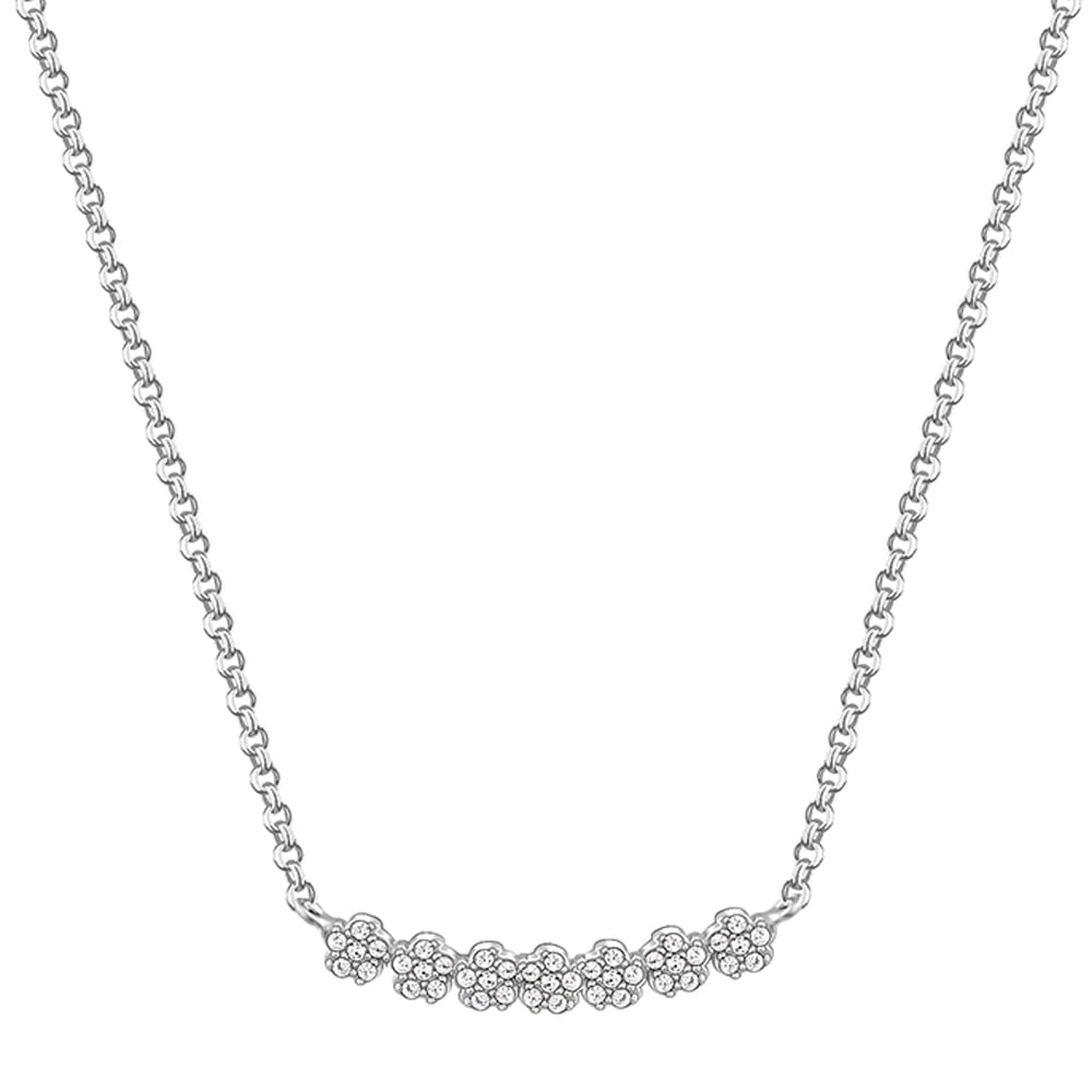 GIVA 925 Anushka Sharma Silver Blooming Flower Necklace | Gifts for Girlfriend, Gifts for Women & Girls| With Certificate of Authenticity and 925 Stamp | 6 Month Warranty*