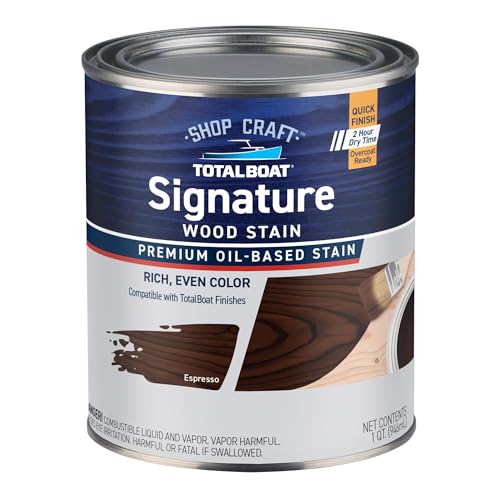 TotalBoat Shopcraft Signature Interior Wood Stain - Espresso Quart