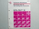 nockenwellensensor defekt weiterfahren  Mitsubishi Galant 1988 – Motor-Modell 4G63 mit zwei obenliegenden Nockenwellen – Technische Information - Vertraulich – Original