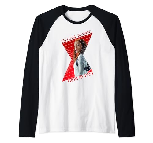 T-shirt Black Widow Marvel : t-shirt de baseball femme imprimé graphisme I'm Done Running