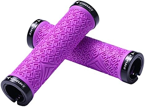 Bynccea Bicycle Grips,Double Lock on Locking Mountain Bike Handlebar Grips for MTB Mountain Bike