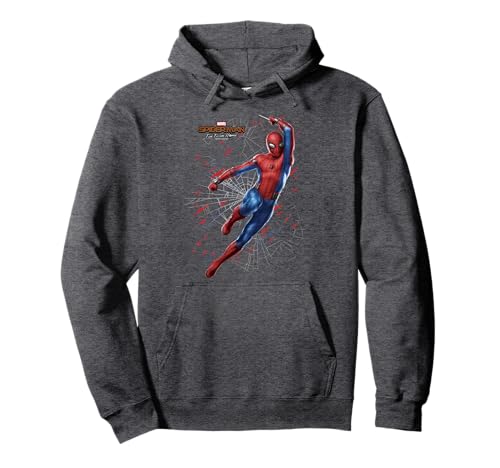 Image of Marvel Spider-Man Far From Home Web Swing Shatter Portrait Pullover Hoodie