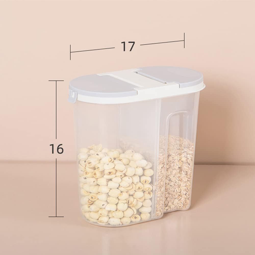 VALINK Cereal Dispenser - Food Storage Container Plastic Clear Dry Goods Container Kitchen Organization for Kitchen Pantry Storage Organization
