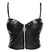 Produktbild Bslingerie® Sexy Metallisch Spikes Clubwear Bustiers Bra Top Disco Wear (S, Kunstleder)