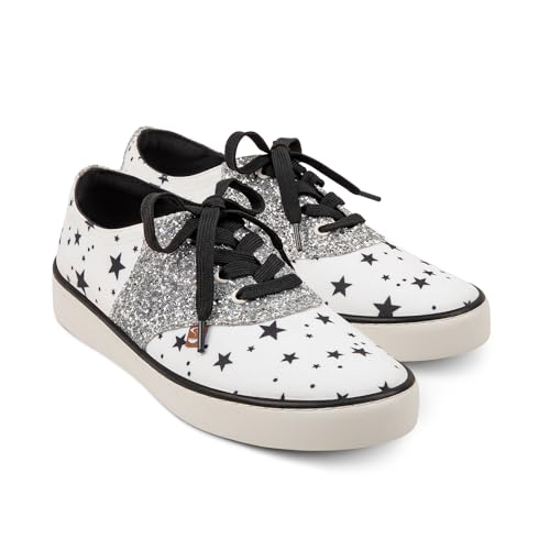 Image of Hot Chocolate Design All-Day Women's Lace-Up Sneakers | Canvas Upper, Cushioned Footbed with Arch Support, Flexible Rubber Outsole, Vegan Construction, Casual Everyday Sneakers