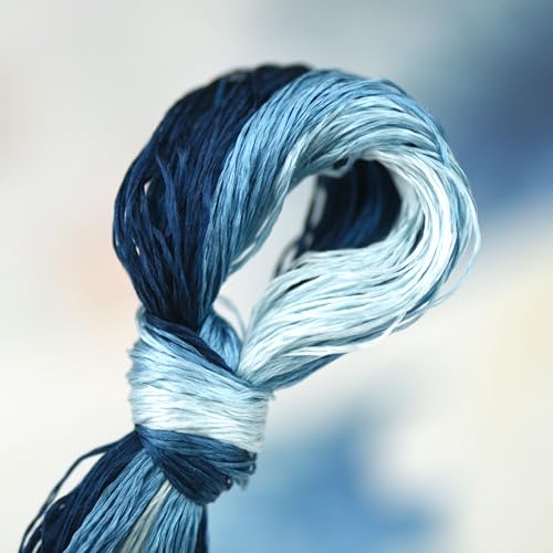 Image of Mulberry Silk Floss Embroidery Thread Floss-Cross Stitch Threads China Silk Woven Jewelry Threads DIY Sewing Kits (118)