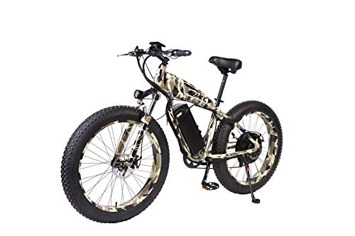 iBiky 26 inch Electric Bike Beach Snow Mountain Bicycle Fat tire 1000W Electric