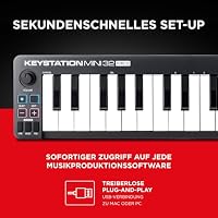 M-AUDIO Keystation Mini 32 MK3 - Ultra-Portabler Mini USB MIDI Keyboard Controller mit MPC Beats – Ansicht 5