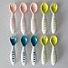 BEABA Toddler Self Feeding Cutlery And Utensils, Baby Spoons and Forks , Baby Essentials, 10 Pack, Assorted