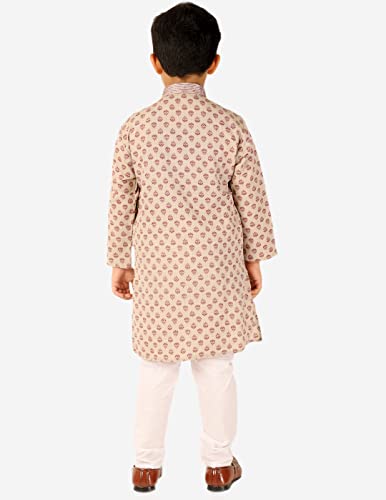 Image of Pro-Ethic Style Developer Boy's Cotton Embellished Kurta Pajama For Baby Kids Ethnic Wear (S-167)