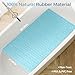 WRISIN Non Slip Bathtub Mat for Bath Tub Shower - Natural Rubber Mat with 241 Suction Cups - Soft Bathroom Safety Mat - Unique Diamond Pattern - Fatigue Relief - Machine Washable - 16 × 28 Inch