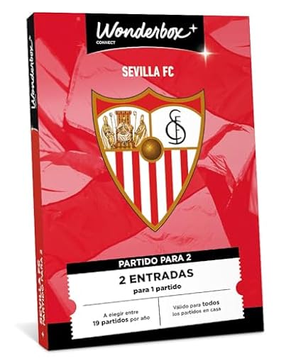 WONDERBOX Connect - Caja Regalo - Sevilla FC - 2 entradas para 1 Partido en el Ramón Sánchez-Pizjuán - Válido Durante 27 Meses | Ya disponible en tu tienda friki favorita! En mundofriki.es!