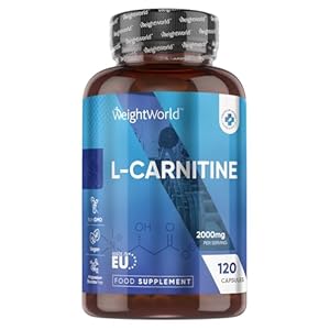 L-Carnitine Capsules 2000mg – 120 ‘Split & Pour’ Capsules – Vegan, Non-GMO & Gluten-Free – L Carnitine Supplement – for Men & Women – Made in EU