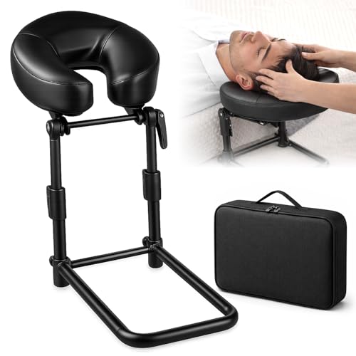 Massage Kopfstütze für Bett Höhe 1445 cm Ergonomische Massage-Kopfstütze & Massage-Kissen mit Gesichtsschlitz kompatibel mit Massageliege Massagetisch Kosmetikliege Kopf Massage Zubehör