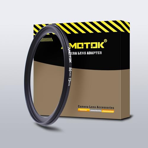 86mm Lens to 72mm Camera Lens Adapter,86mm-72mm Filter Step-Down Ring,Compatible All 72mm Filter Accessory.Made from CNC Machine