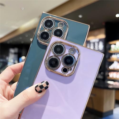 Coque silicone violette pour iPhone 14 Pro Max et modèles X à 13 - 4