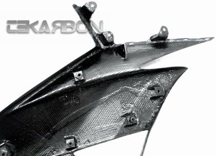 Replacement for Large Side Fairings, Kawasaki ZX6R (2009-2012), Carbon Fiber, 1x1 Plain Weave