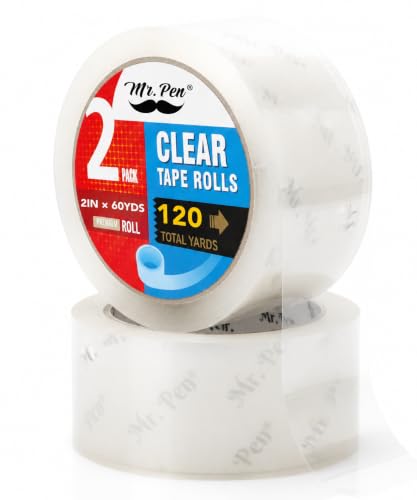 Mr. Pen- Packing Tape, 2 Pack, 2 Inch Wide, 60 Yards, 1.9mil, No Smell