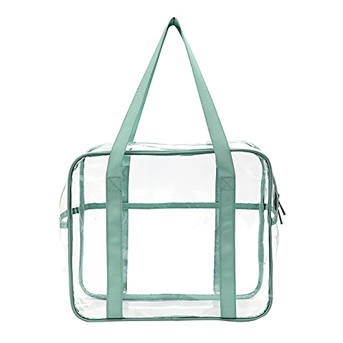 MUKUZI Sac à bandoulière multifonction cosmétique sac à main en PVC pour femme Tunique élégante avec poches (vert menthe, taille unique) Cover