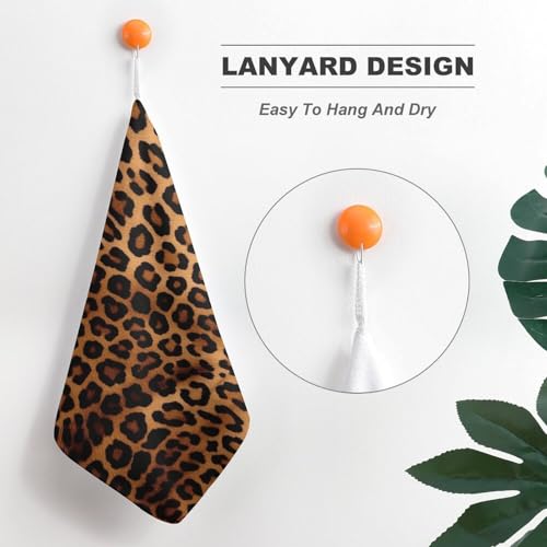 Serviette de bain léopard coton absorbant pour spa et hôtel