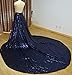 Falda de tren de lentejuelas, vestido de cola de falda desmontable, falda de novia desmontable, accesorios de boda de vestido de novia con purpurina-Dorado, L