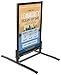Displays2go 24 x 36 Inch Sidewalk Sign, Waterproof, Snap Frame, Spring Base, 2 Sided, Black (OWS2436B)