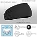 Civaner 4 Pcs Boys Headbands Athletic Sweatbands Kids Sports Wicking Breathable Headbands Elastic for Girls Boys Football(Black, Light Grey)