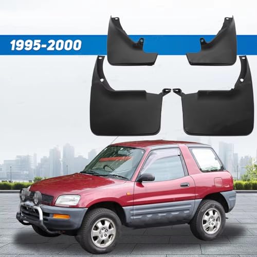 Guardabarros para Toyota RAV4 (1995-2000) de plástico resistente negro 2