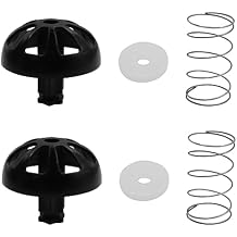 2 Pack Coffee Maker Brew Basket Stop Valve Kit 112435-000-000 185774-000-000 Compatible with Hamilton Beach Coffee Makers 990117900 990237500