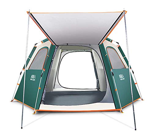 Tente camping 5-7 places automatique et imperméable avec double épaisseur hauteur 158cm