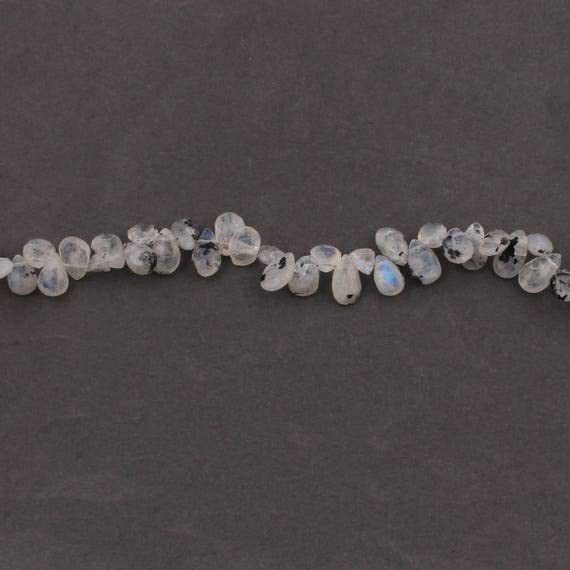 Labradorite blanche briolettes LKBEADS en perles de poire facettées haut de gamme pour bijoux