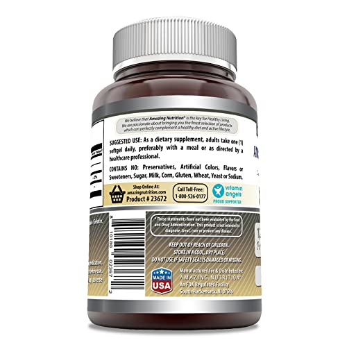 Amazing Nutrition 3955 Amazing Formulas Lecithin 1200Mg High Potency 240 Softgels Supplement thumb #1