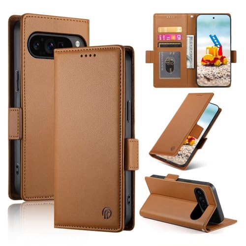 Protégez votre Google Pixel 9A avec cet étui portefeuille marron