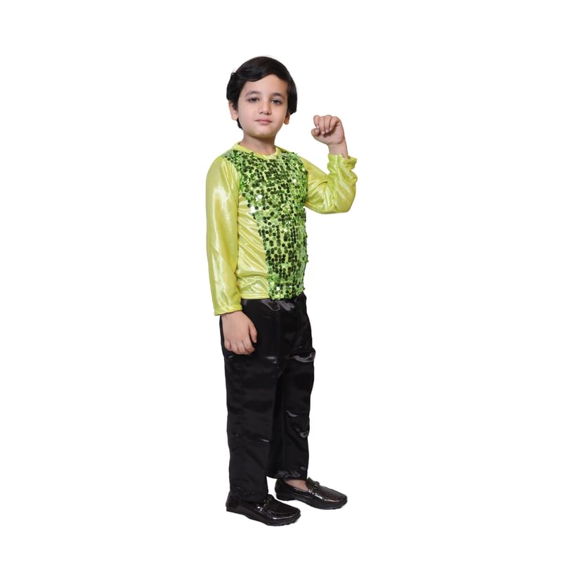 Image of Kaku Fancy Dresses Lycra T-Shirt For Kids, Dance Costume For Boy & Girls