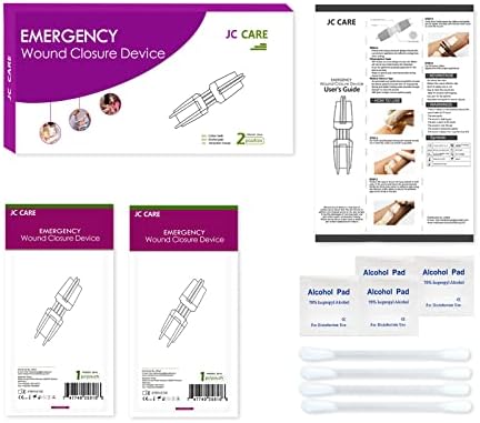 Emergency Wound Closures Zip Stitch Stickers Sutures Without Stitches, First-aid Band Aid Painless Laceration Repair Kit for Outdoor,Hiking,Camping,Health Household
