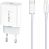 Coverzone 20W PD Type-C Hızlı Şarj Adaptörü iPhone 12 13 14 Uyumlu – Akıllı Güç Dağıtımı, Aşırı Akım Koruma, Kompakt Tasarım, Ev ve Ofis Uygun Şarj Başlığı USB C - Lightning Kablo | BA38APlus