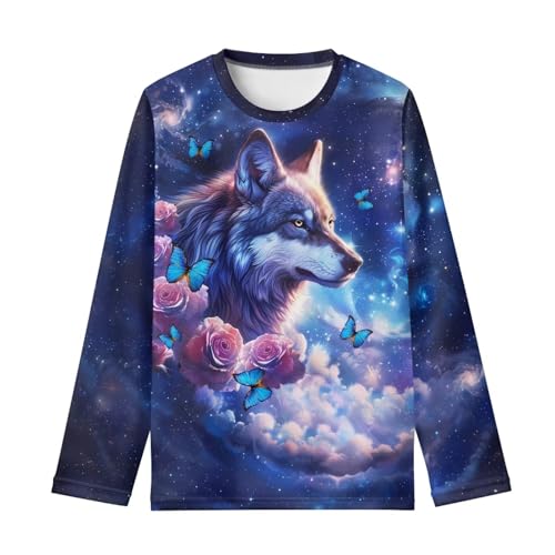 Image of Kids Long Sleeve Shirts for Girls 3-16 Year Old Cute Clothes for Teen Girls Casual Workout Tops