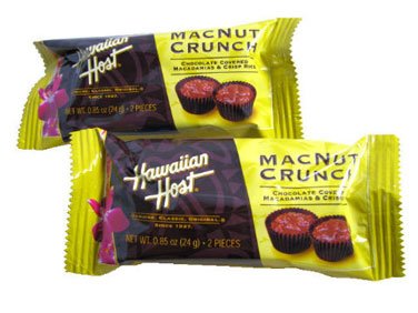 MacNut Crunch - Milk Chocolate Covered Macadamias and Crisp Rice, .85 oz bag, 24 count