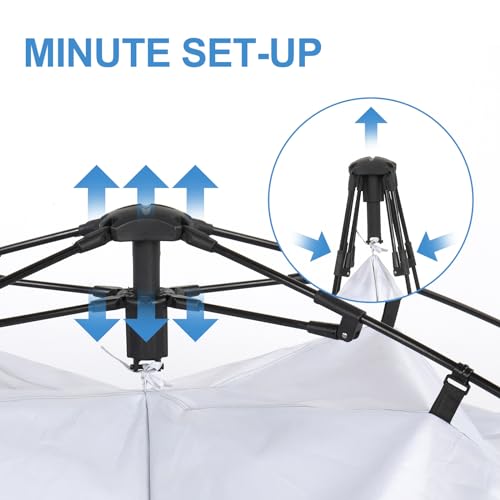 Carpa portátil plegable para ducha y vestuario camping miniatura 7