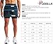 Pudolla Men’s Running Shorts 3 Inch Quick Dry Gym Athletic Workout Shorts for Men with Zipper Pockets(Black Small)