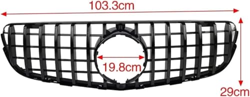 Parrilla de doble puente para parachoques de Benz W253 GLC350 GLC43 2