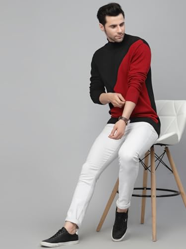 Image of Style Quotient Mens Grey Solid Sweaters
