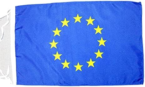 AZ FLAG, Europe Flag, 18'' x 12'', 100% Polyester European Union Small Banner with Two Cords, Fade Resistant, Vivid Colors