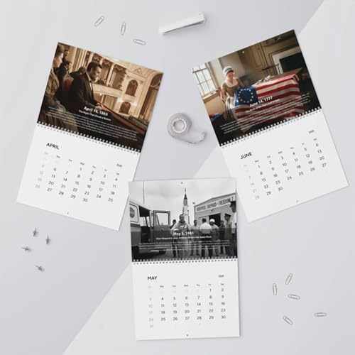 Calendario de pared 2026 para escuelas y aulas con cuadrícula grande de notas 7
