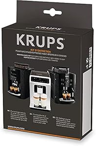 Krups XS5300 Reinigungs- u. Pflegeset für Kaffeevollautomaten | Original Ersatzteil von Krups für alle Kaffeevollautomaten, Jahresvorrat an Reinigungstabletten und Entkalker, sowie einem Wasserfilter