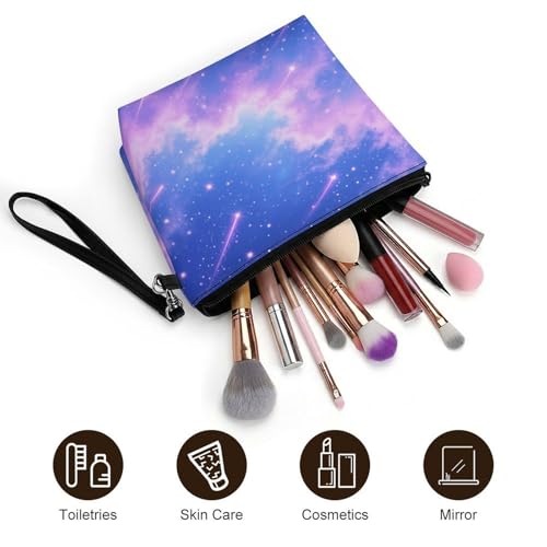 Bolsa de maquillaje de nebulosa de 8.9 pulgadas para organizar cosméticos 5