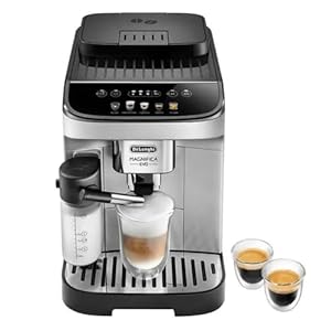 De’Longhi De’Longhi Magnifica Evo Automatic Espresso & Cappuccino Machine with Latte Crema System, 9.45 in. x 17.32 in. x 14.17 in., Chrome