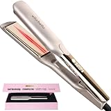 ELLA BELLA® Titanium Flat Iron Hair Straightener (with Infrared) • Professional Straightening Iron • Digital Display to Accurately Control Temperature • As Featured in Good Housekeeping