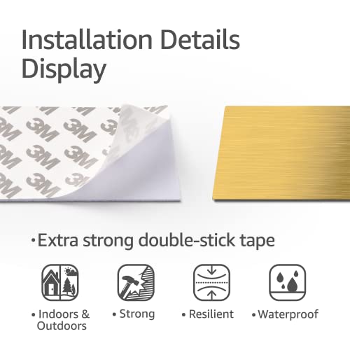 Custom Signs, Office Door Sign, Personalized Plaque For Wall, Address Mailbox, Name Plates For Doors, Square #TOP3