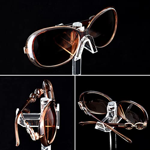 Mooca 2 Set Piece Acrylic Eyeglasses Frame Riser Display Stand Sunglasses Rack Sunglasses Rack Holder Acrylic Eyewear Display (4 Frames For Each Holder) #TOP4